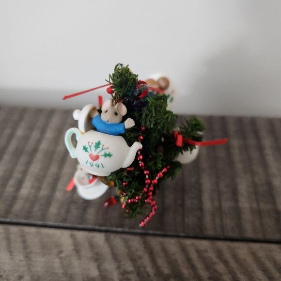 🎄 Vintage Enesco Christmas Tree Decor 1991 - Picture 3 of 5
